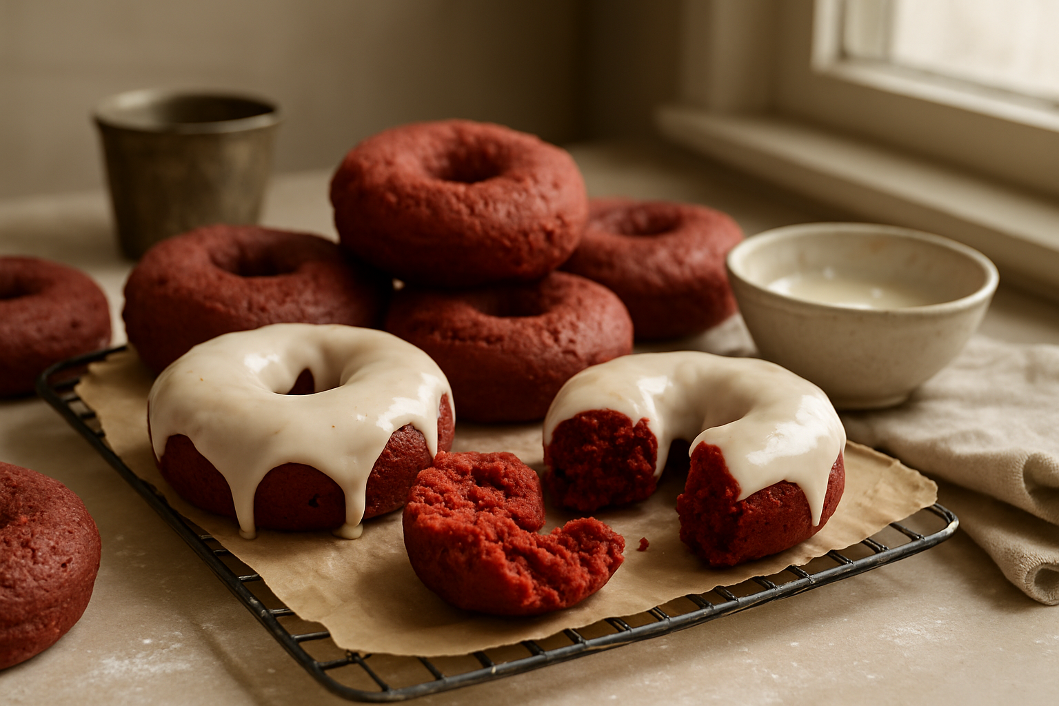 Classic Baked Red Velvet Doughnuts Recipe for Soft, Moist Treats