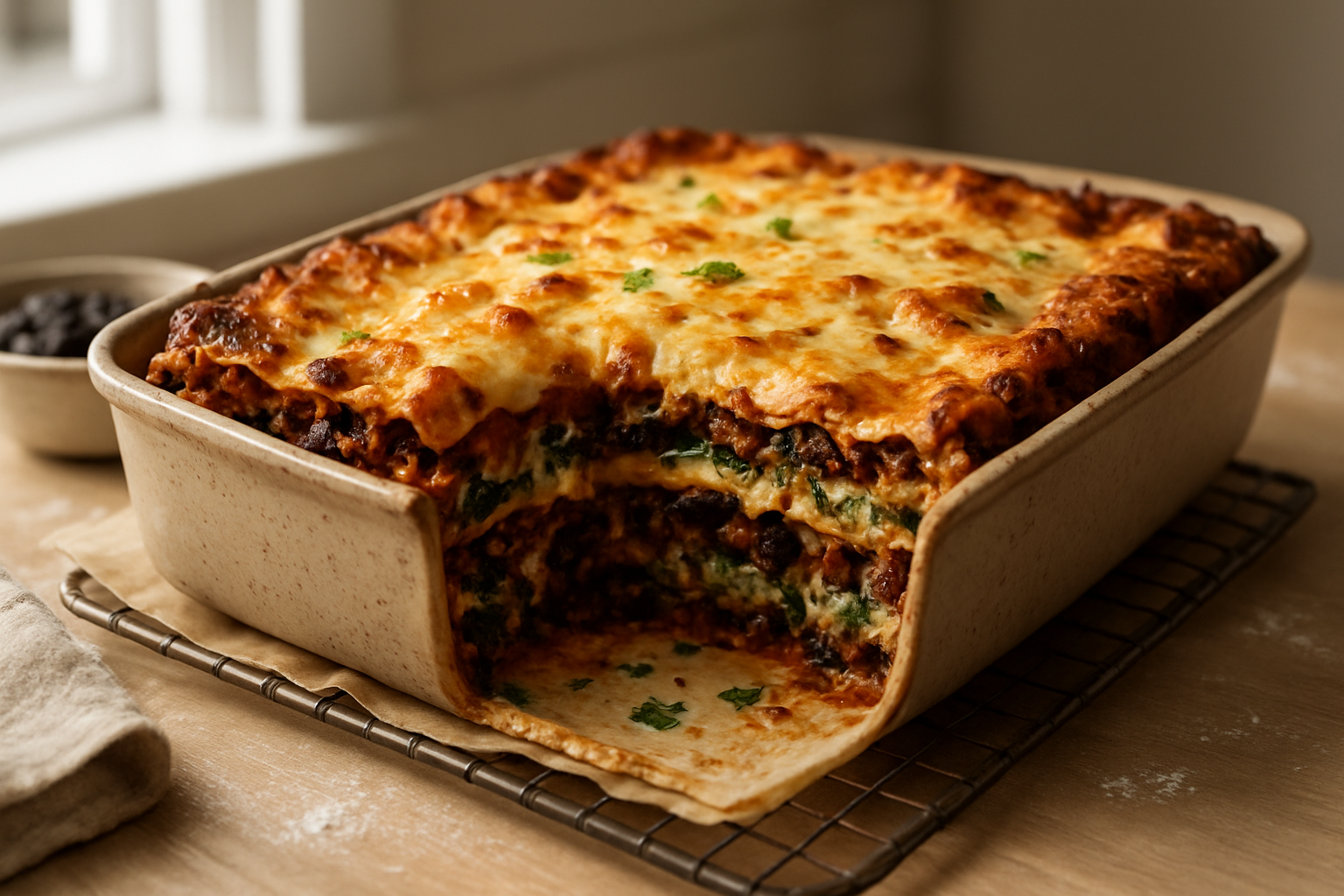Hearty Black Bean Lasagna Recipe for a Flavorful Meatless Dinner