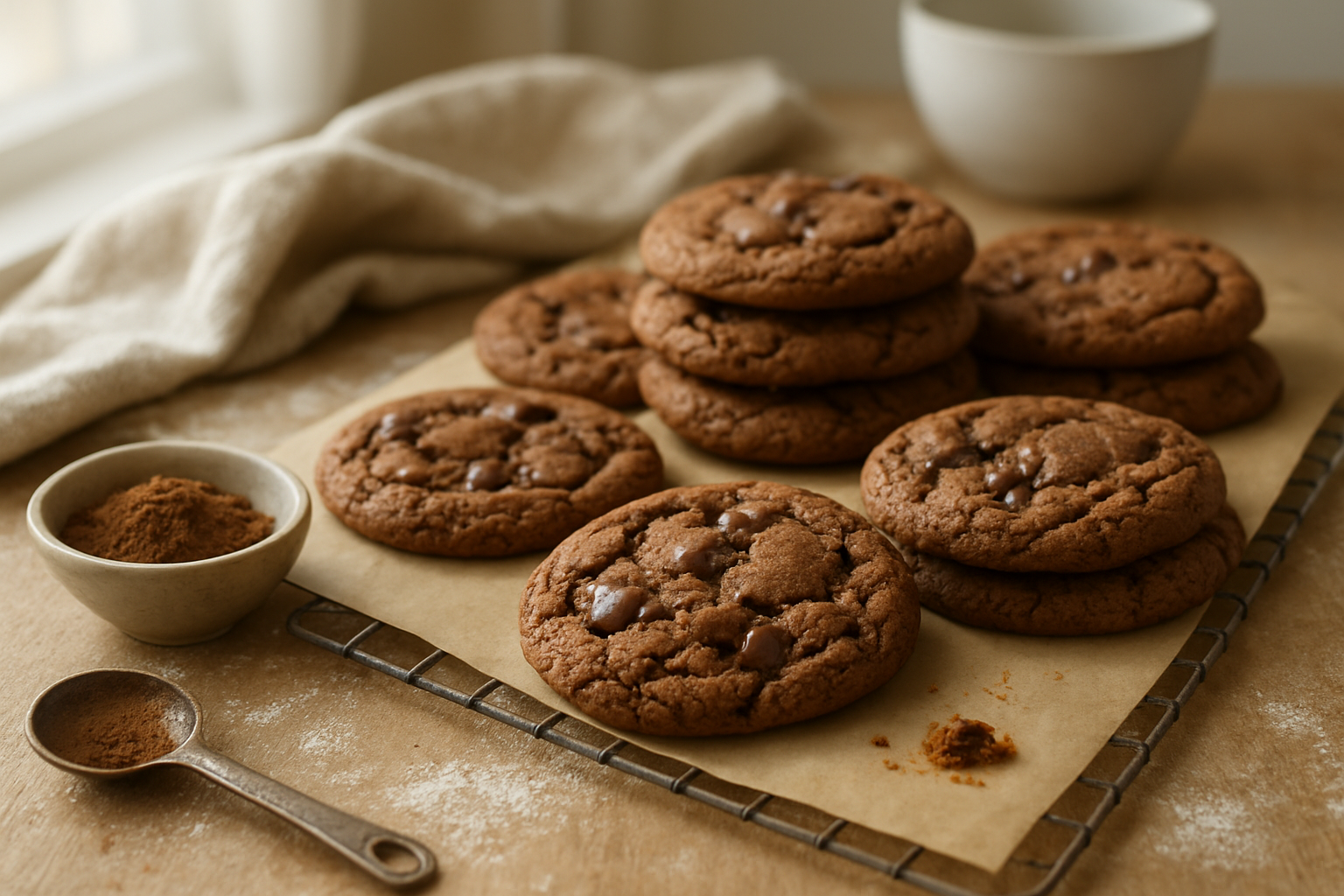 Chocolate-Spiced Gingerbread Cookies Recipe for Holiday Baking