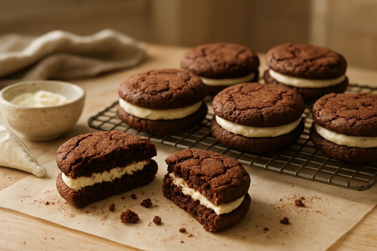 Classic Homemade Chocolate Sandwich Cookies Recipe