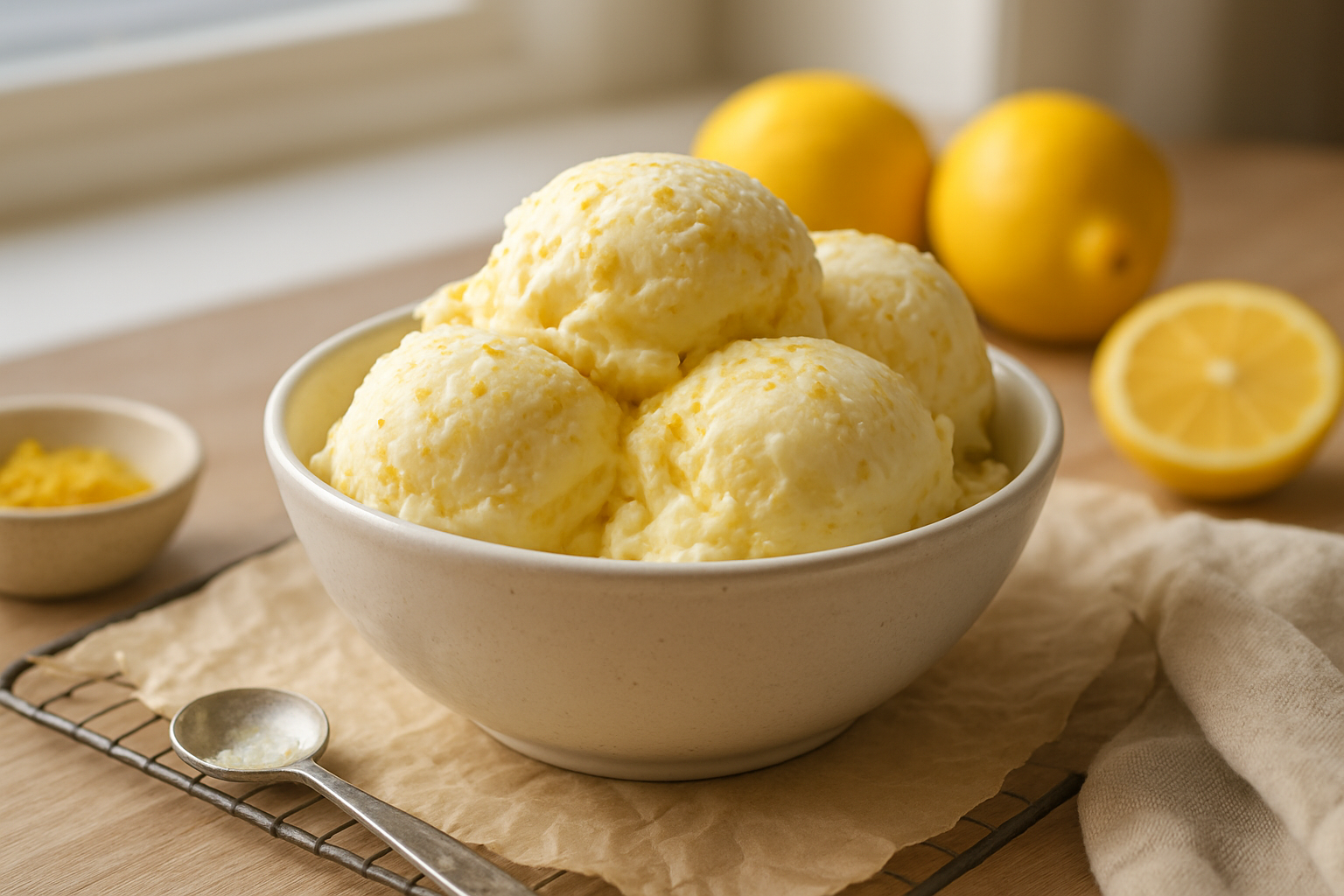Easy Homemade Lemon Ice Cream Recipe for a Refreshing Treat