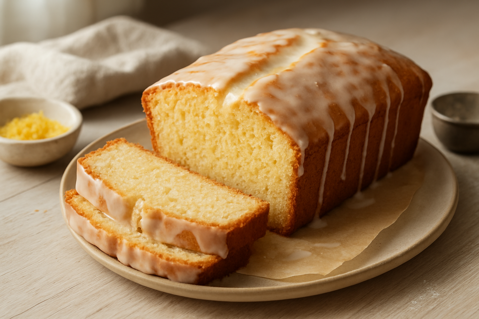 Classic Lemon Pound Cake with Zesty Glaze Recipe