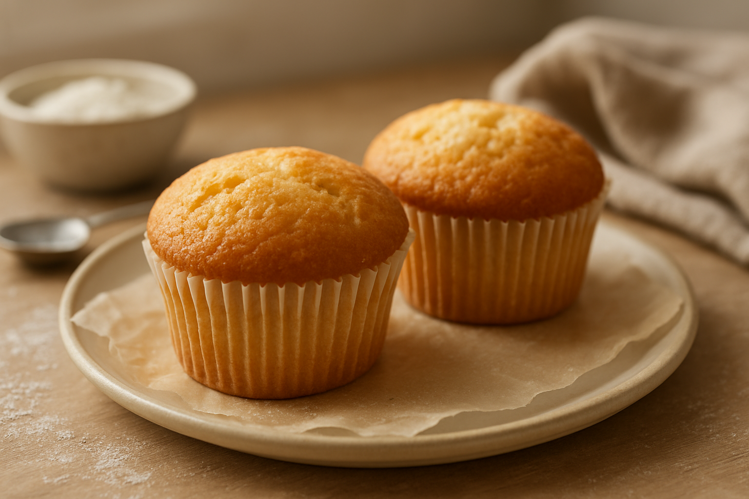 Mini Vanilla Cupcakes for Two: Easy One-Bowl Recipe