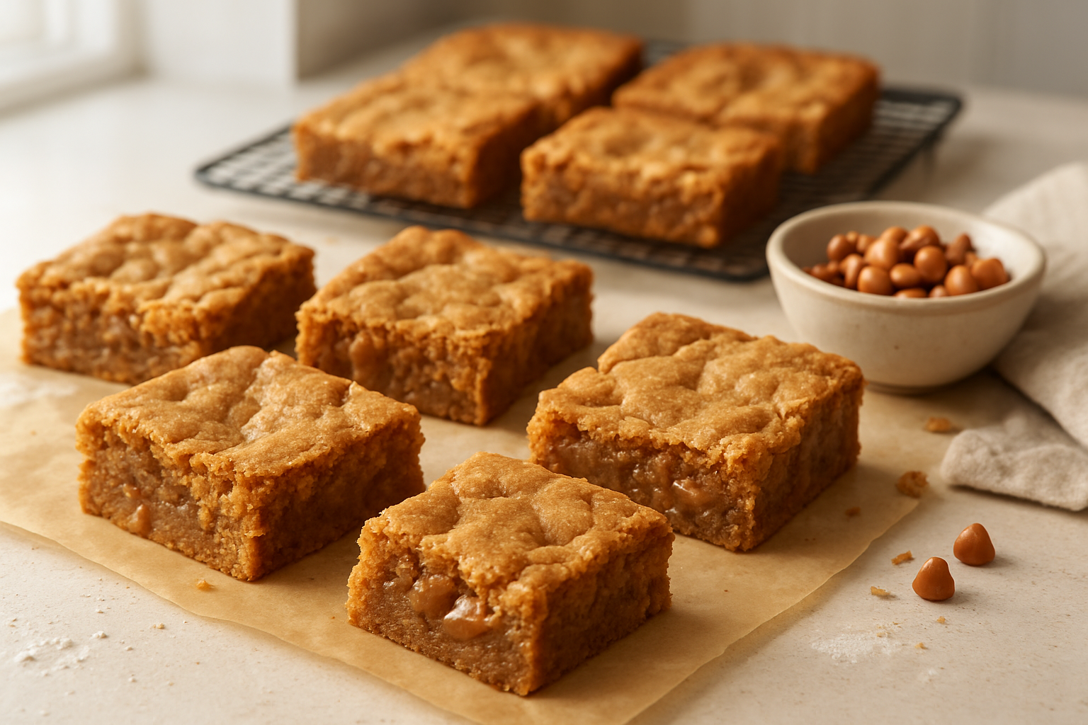 Classic Soft and Chewy Blondies Recipe for Perfect Caramel Flavor