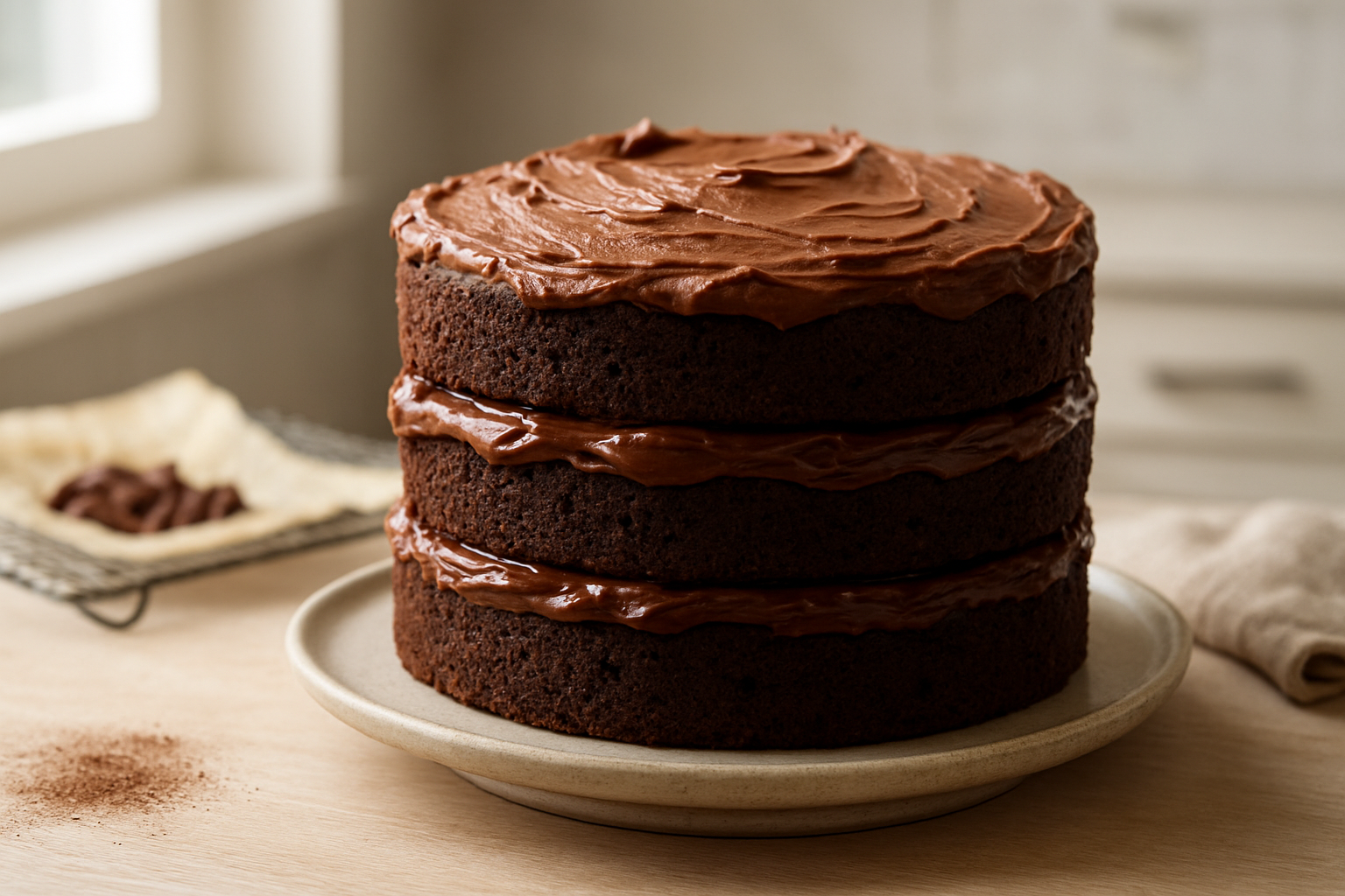 Ultimate Triple Chocolate Layer Cake Recipe for Chocolate Lovers