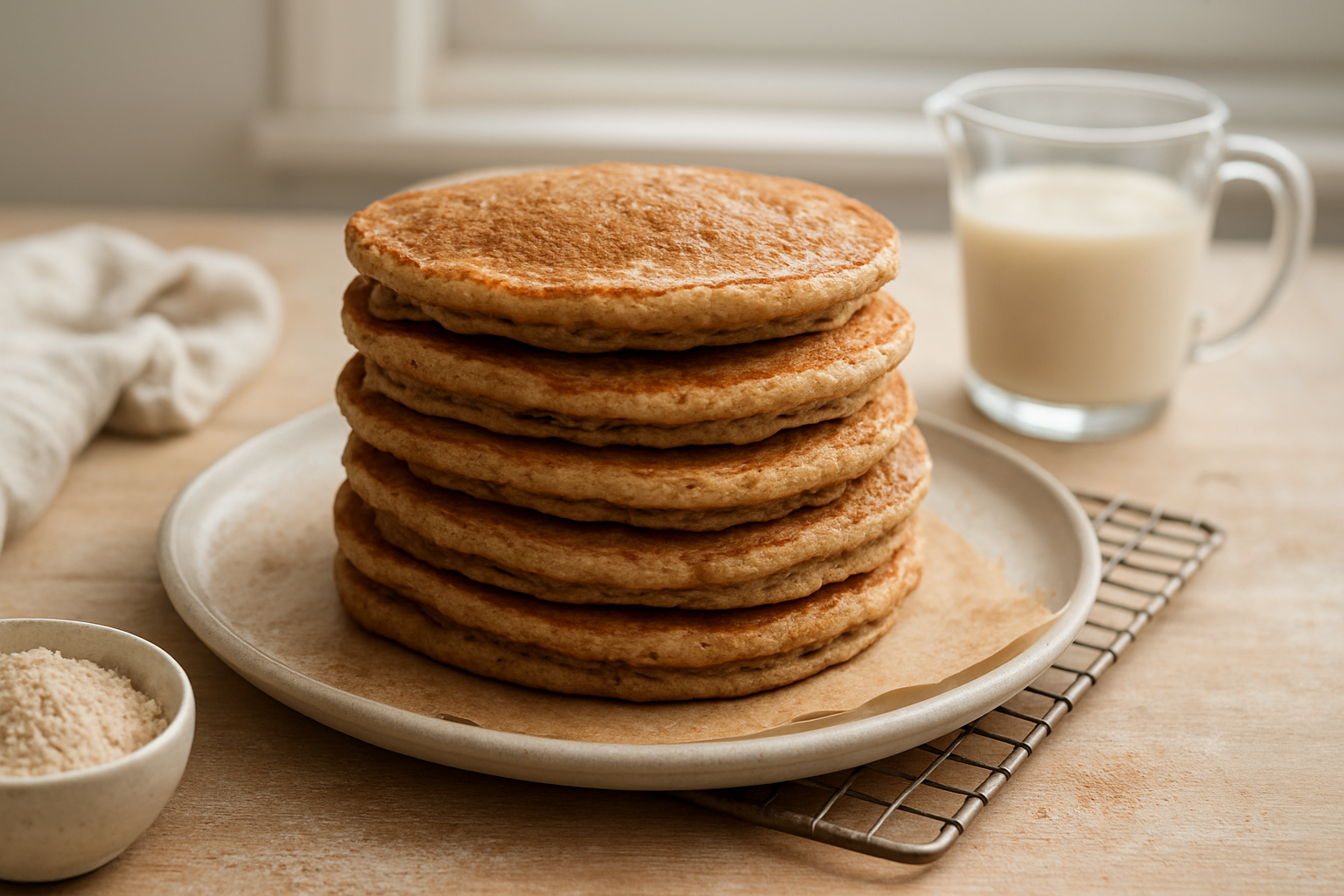 Hearty Whole Wheat Pancakes Recipe for a Nutritious Breakfast