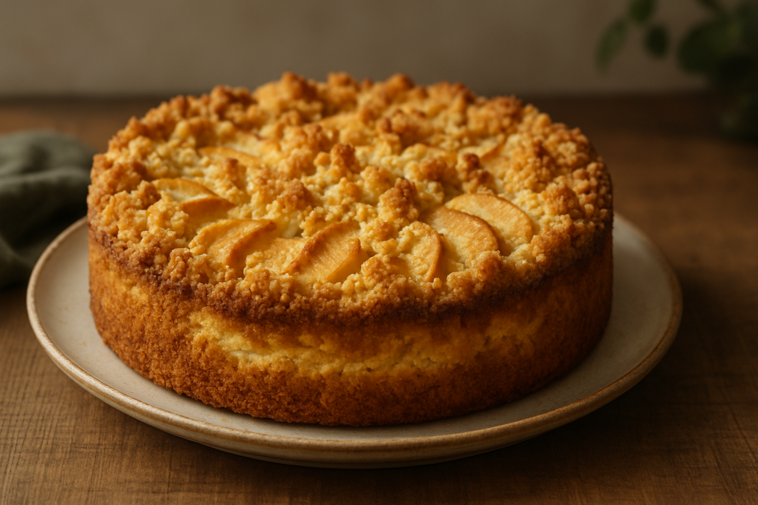 Altdeutscher Apfelkuchen mit Quarkstreuseln – Herbstklassiker aus Bayern