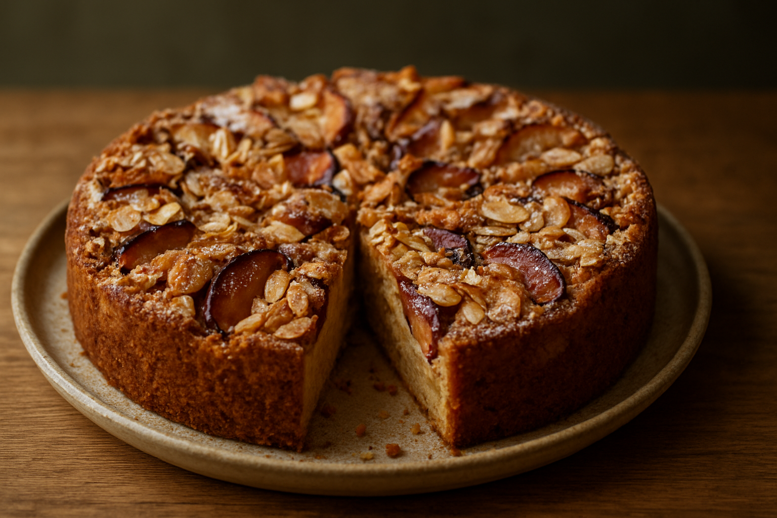 Apfel-Pflaumen-Kuchen mit Mandelkruste – Herbstlicher Klassiker aus der deutschen Küche