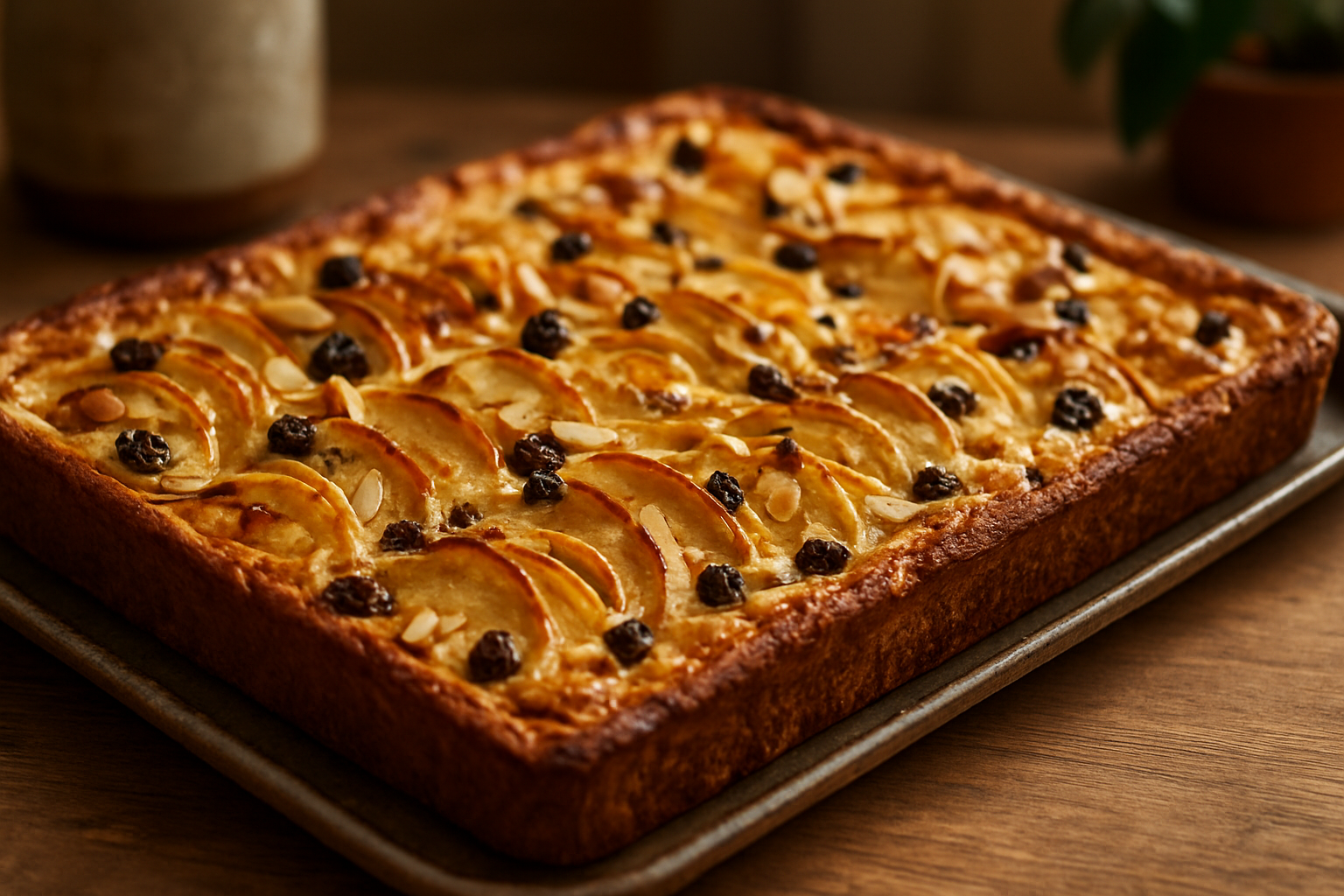 Apfelkuchen vom Blech mit Mandelkruste – Klassiker für Herbst & Familienfeste