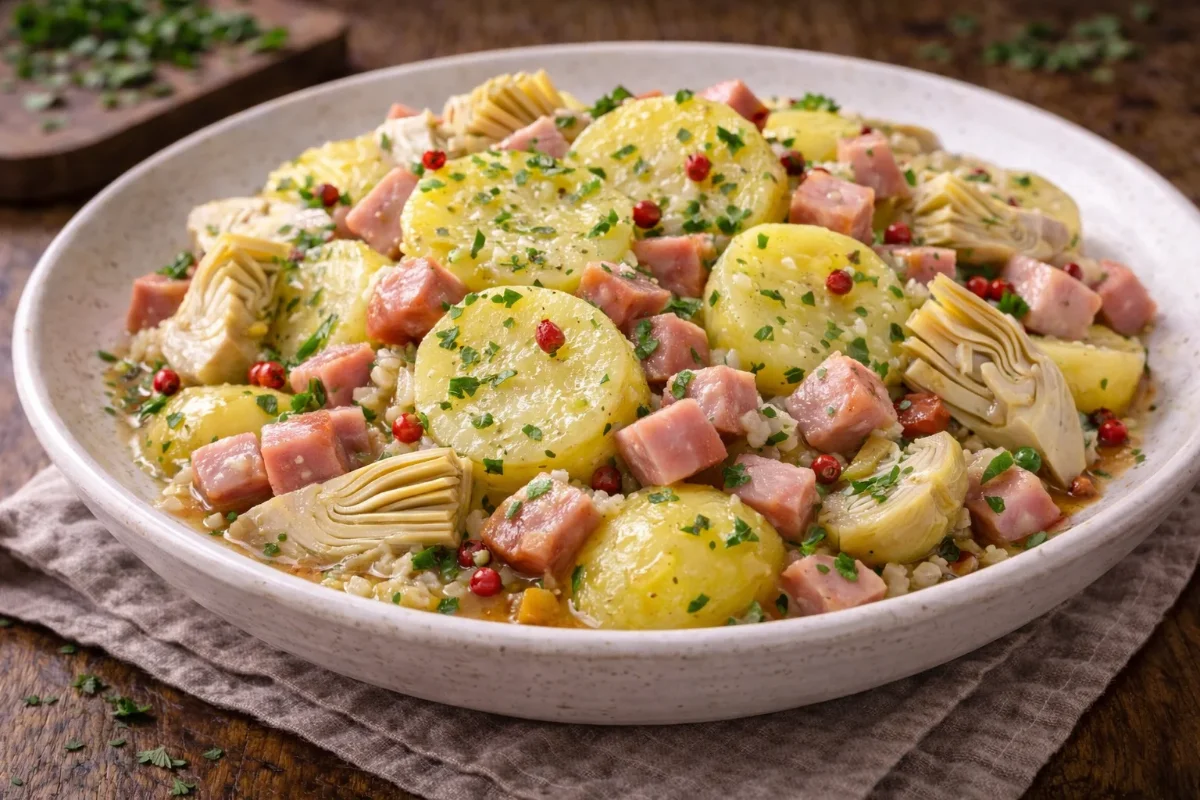 Artichoke Potato Salad with Ham – Perfect Side for Everyday Meals