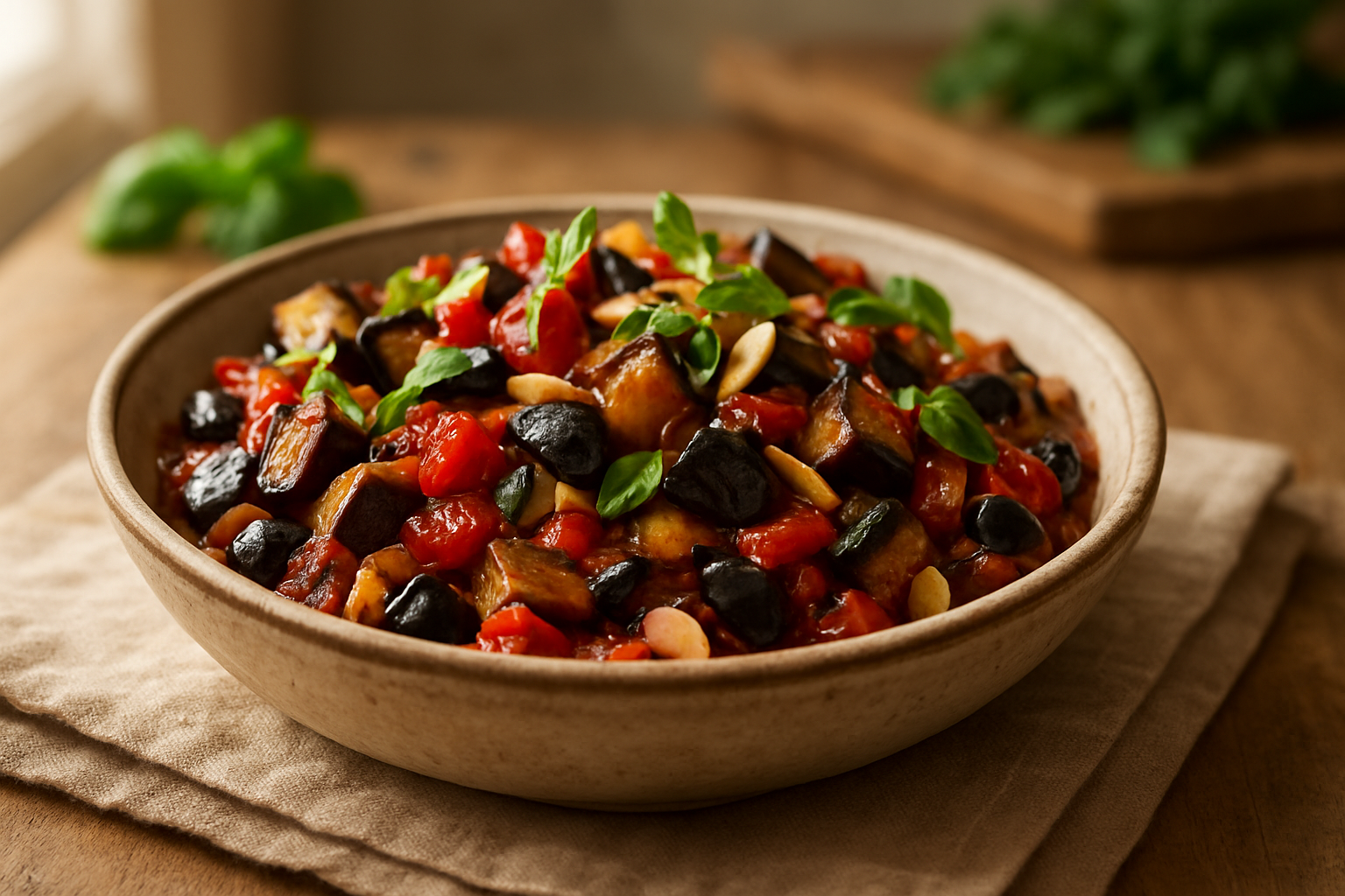 Auberginen-Caponata – sizilianischer Klassiker neu interpretiert