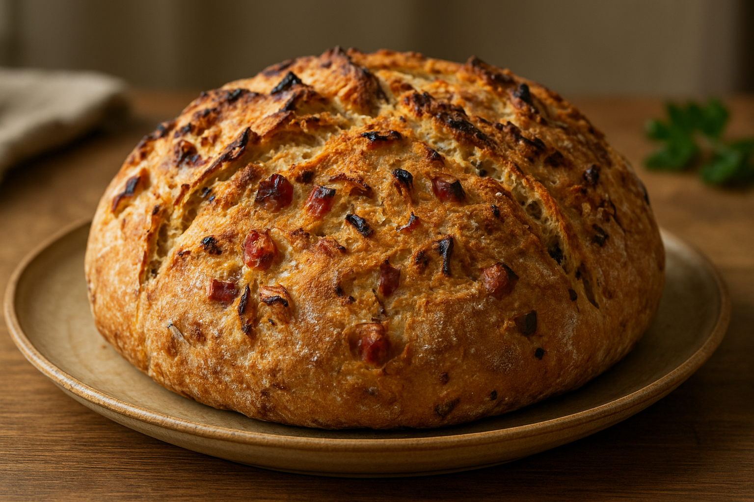 Bierbrot mit Schinken und Zwiebeln – Rustikales Rezept für den Alltag