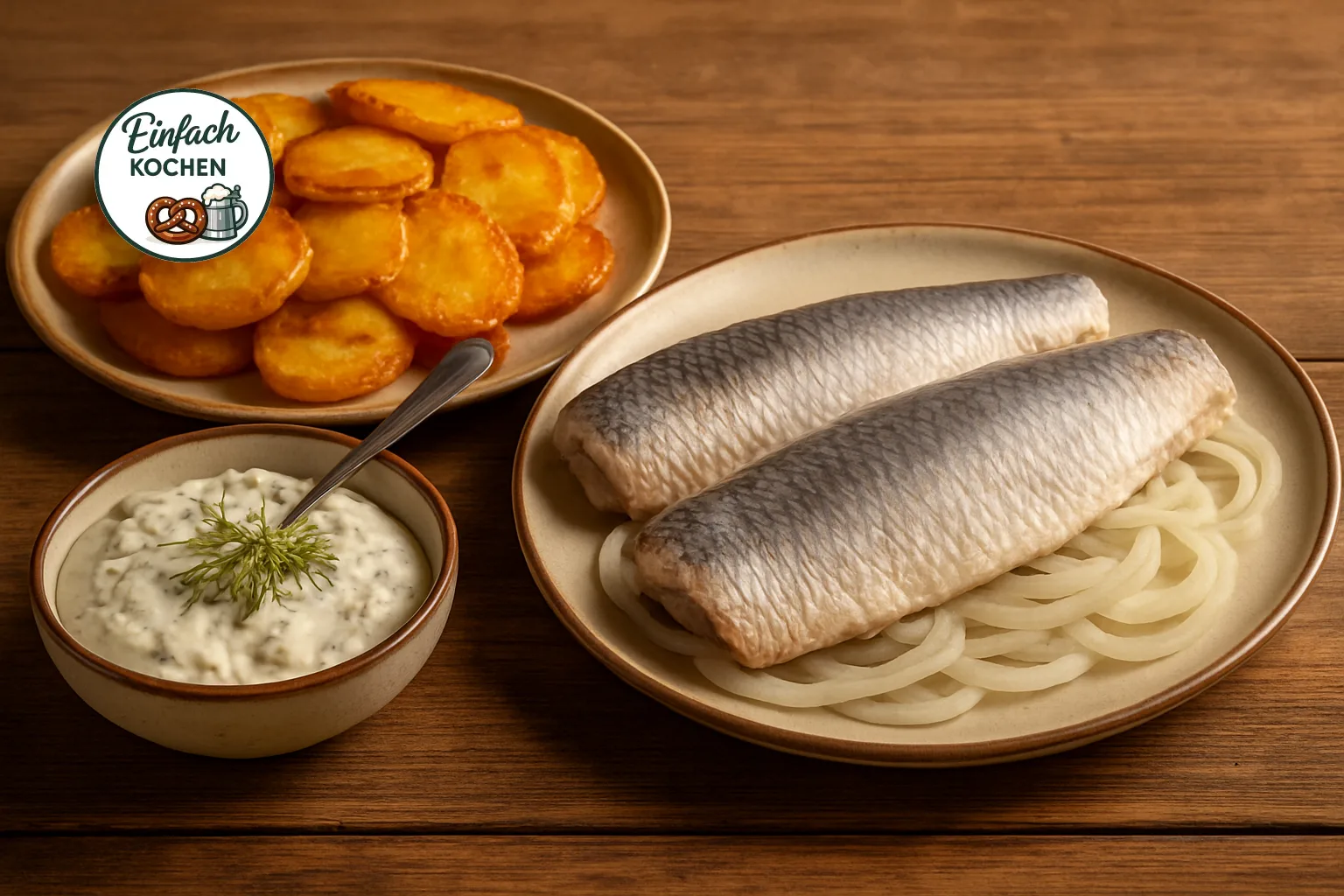 Bismarckhering mit knusprigen Bratkartoffeln