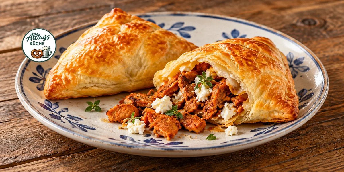 Puff Pastry Parcels with Gyros and Feta: Crisp and Savoury