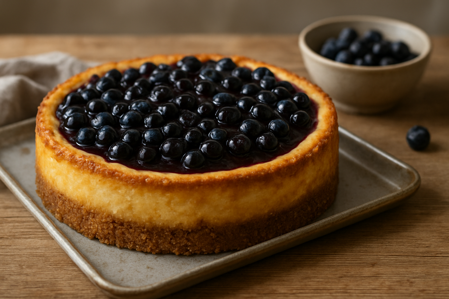 Blaubeer-Käsekuchen vom Blech – Fruchtiger Genuss für den Sommer