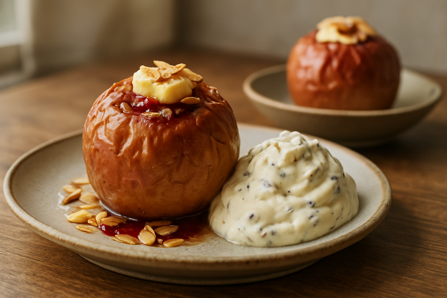 Bratäpfel mit Herrencreme – klassisches Winterdessert mit Pfiff