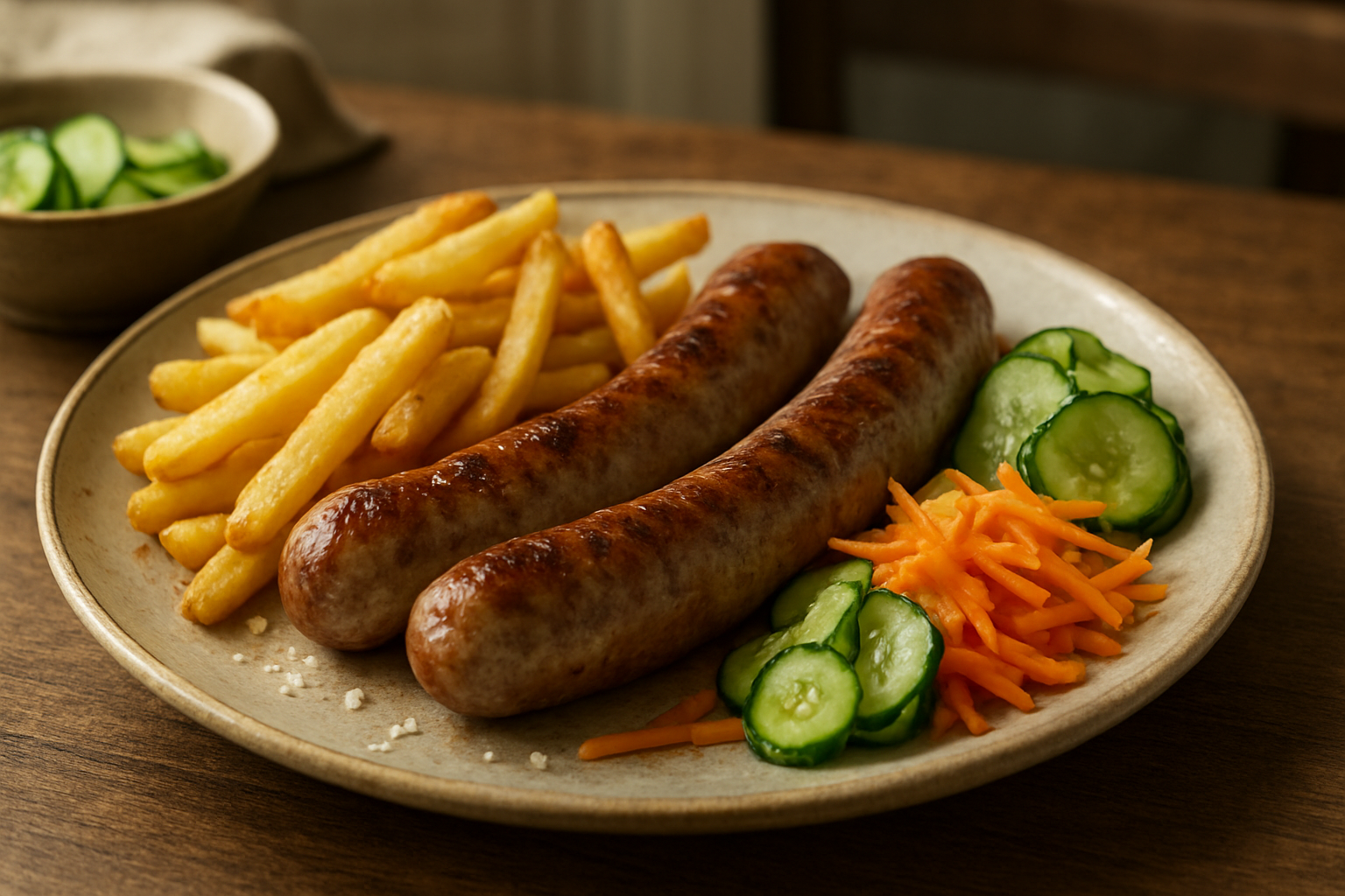 Classic Bratwurst with Chips: A Quick German Comfort Meal