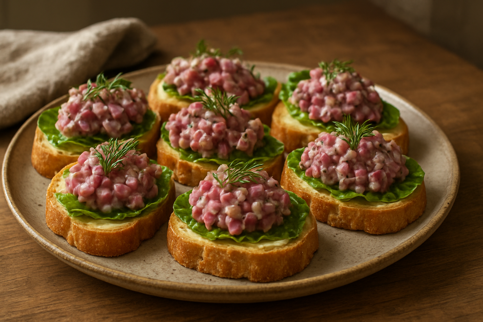 Heritage Herring Canapés: Classic German Starter for Festive Occasions