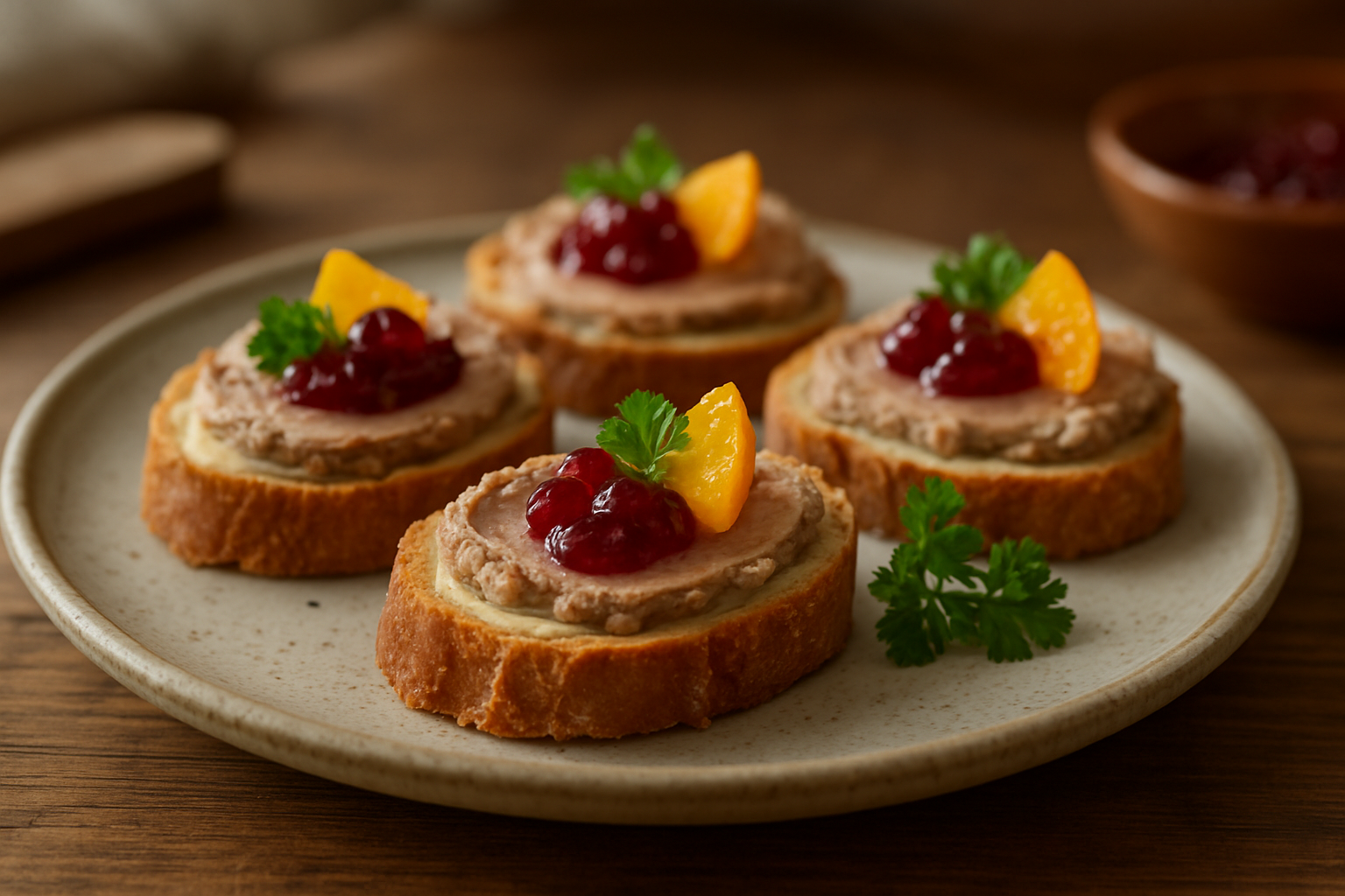 Canapés mit Leberwurst und Preiselbeeren – Perfekte Vorspeise für den Alltag