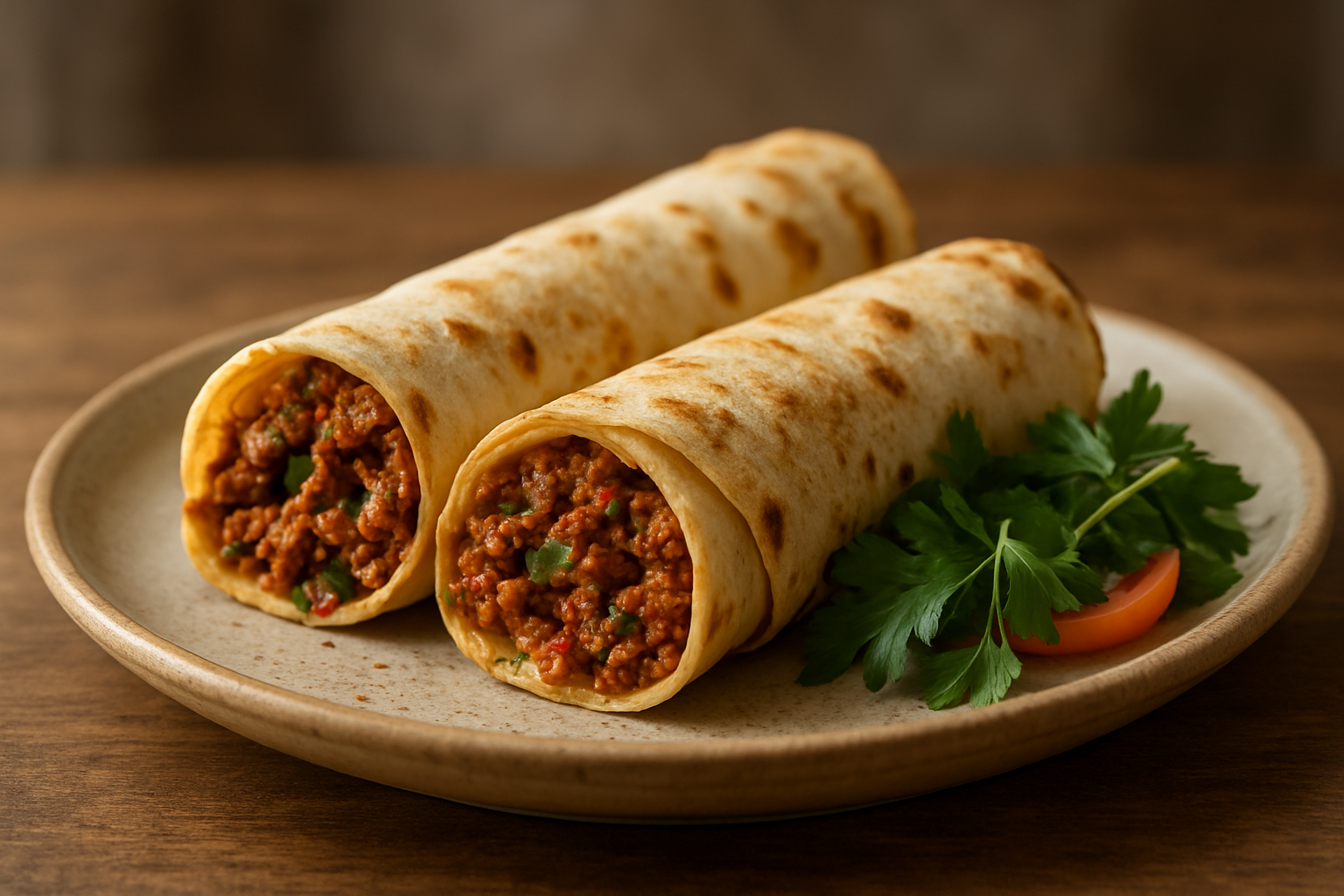 Dürüm Lahmacun Recipe: Spiced Mince in Soft Lavash Flatbread