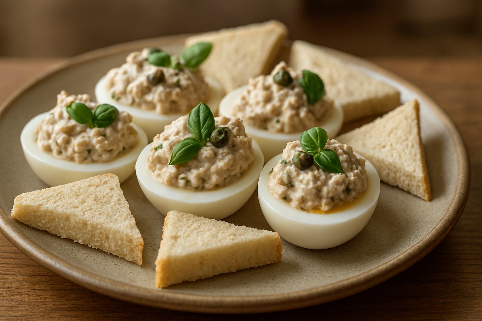 Eihälften mit Thunfischcreme – Perfekte Vorspeise für den Sommer