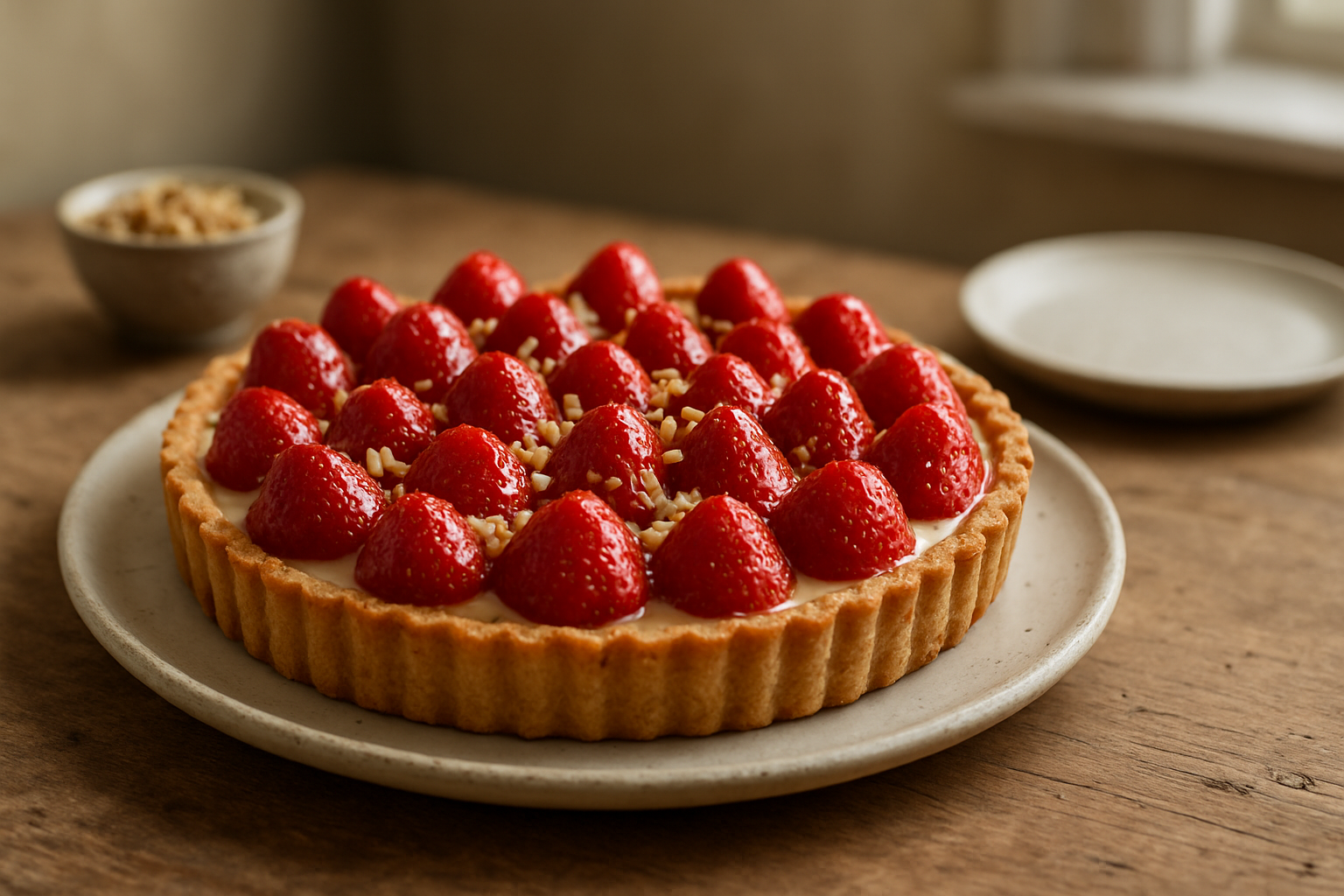 Erdbeer-Champagner-Tarte: Elegantes Dessert für den Sommergenuss