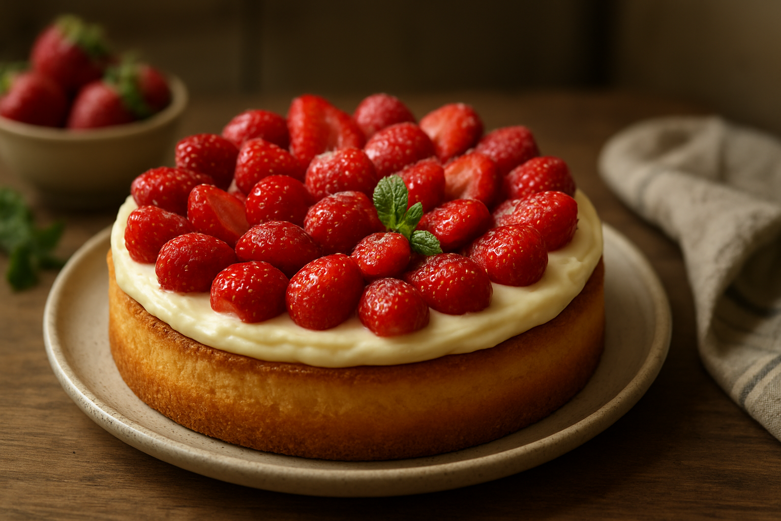 Erdbeertorte mit Vanillecreme – Frühlingsklassiker für jeden Anlass