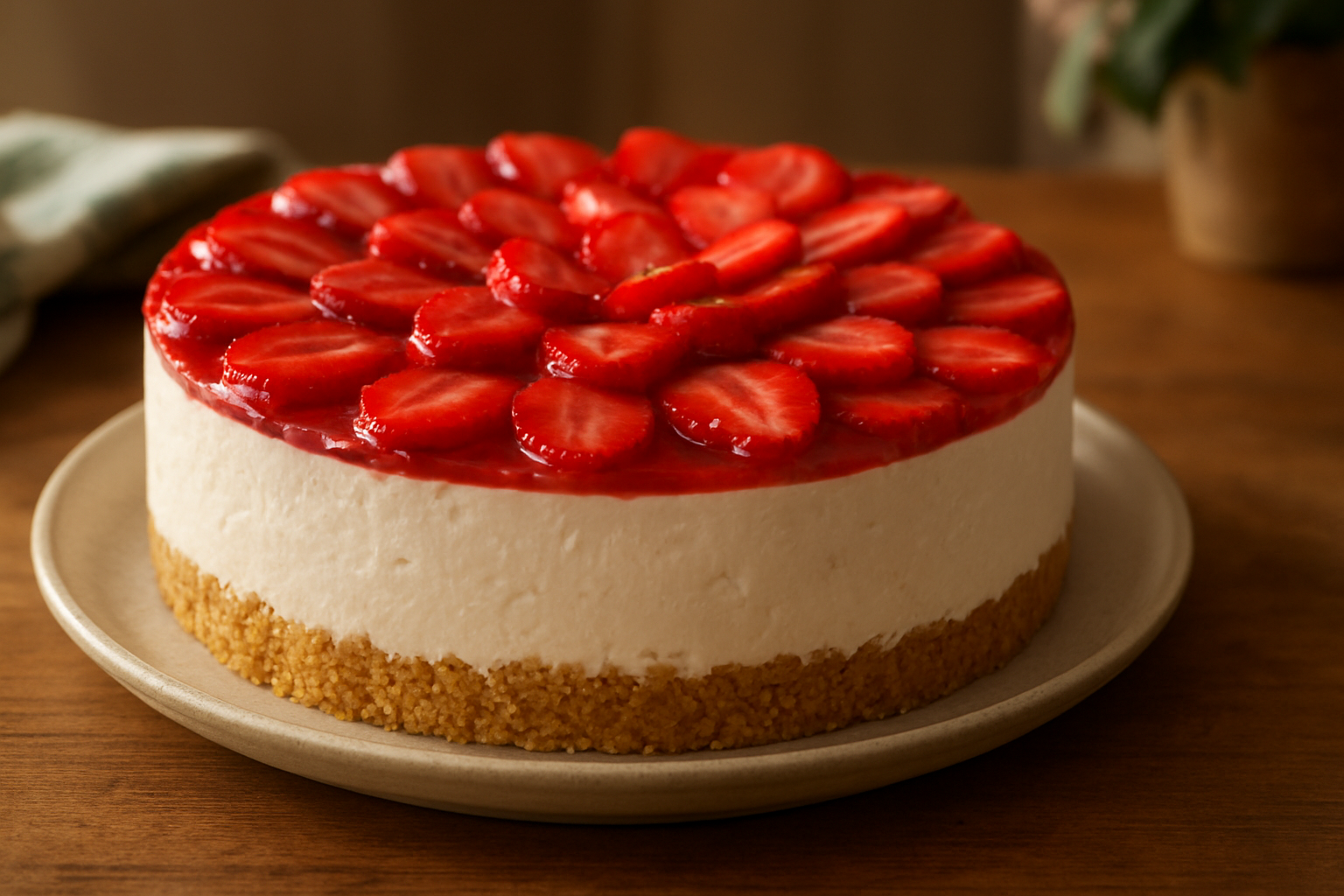 Erdbeertorte ohne Backen – Fruchtiger Genuss für den Sommer