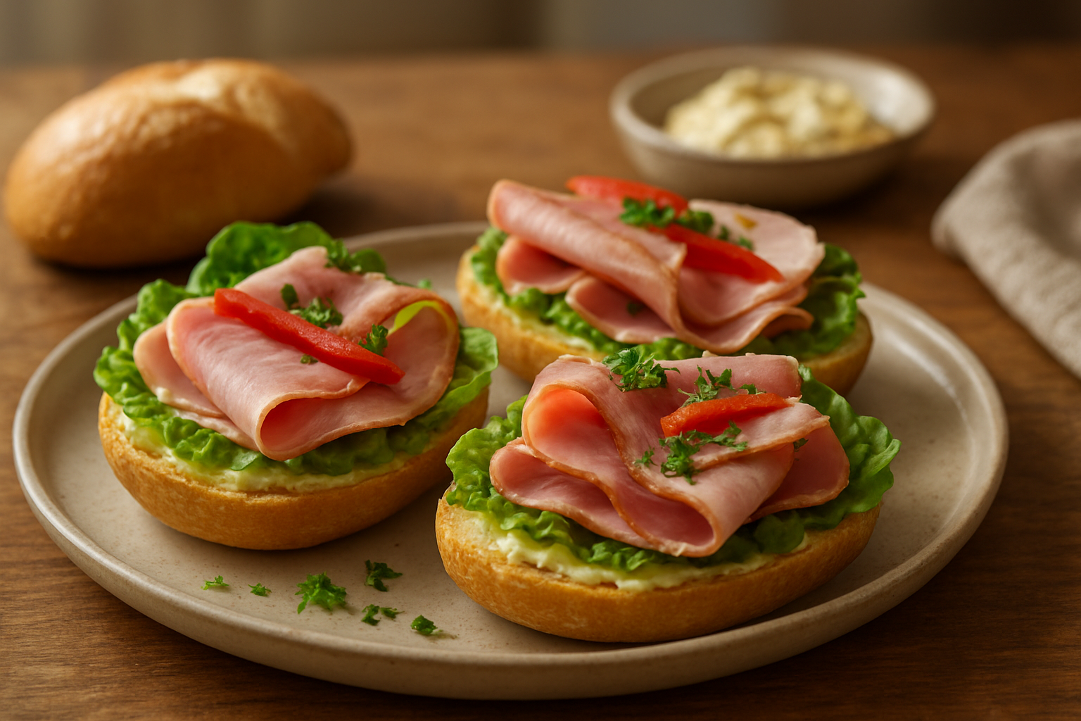Belegte Brötchen mit Prager Schinken – Schneller Snack für den Alltag