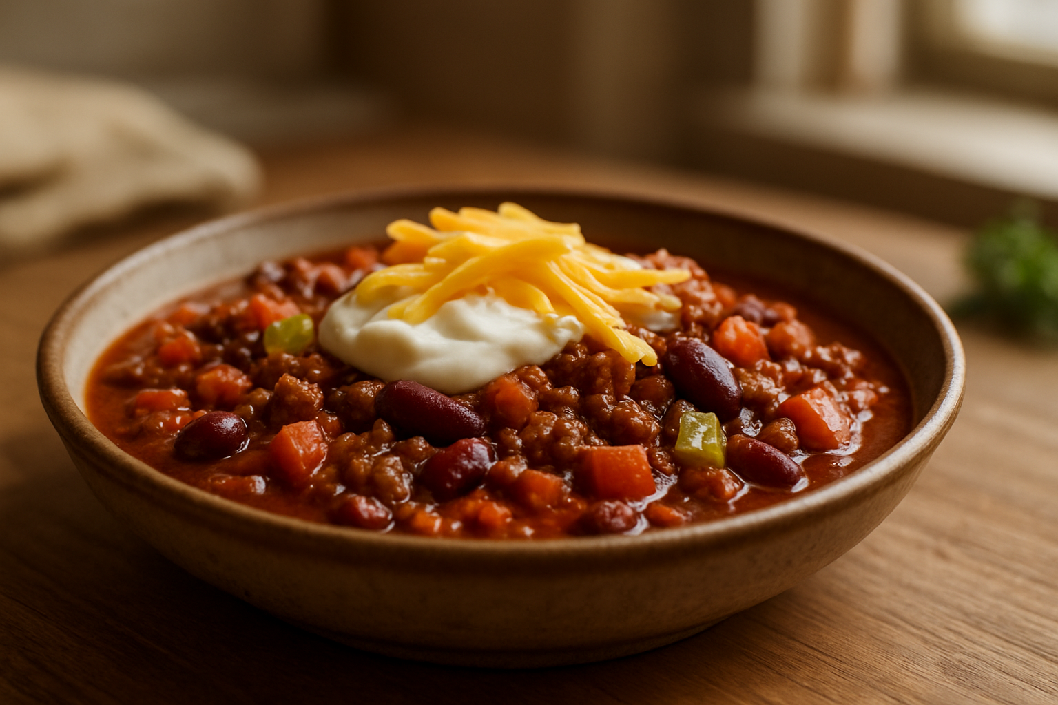 Herzhaftes Chili con Carne Rezept mit Käse