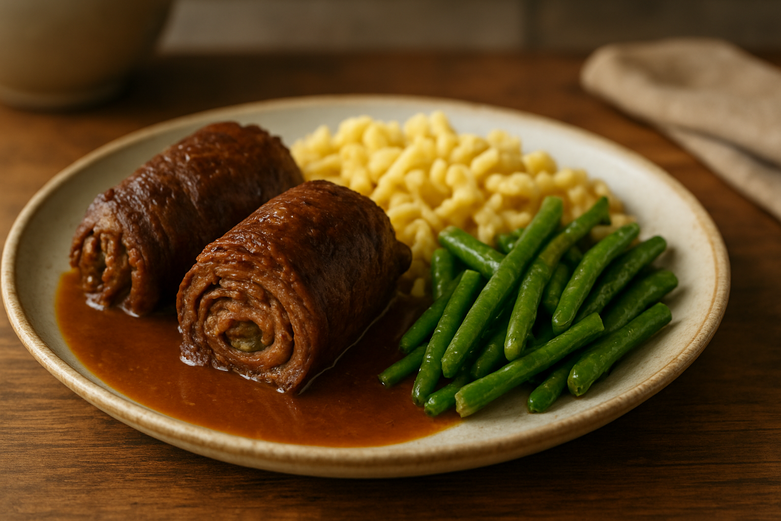 Klassische Rinderrouladen Rezept – Herzhaftes Wohlfühlessen mit Spätzle