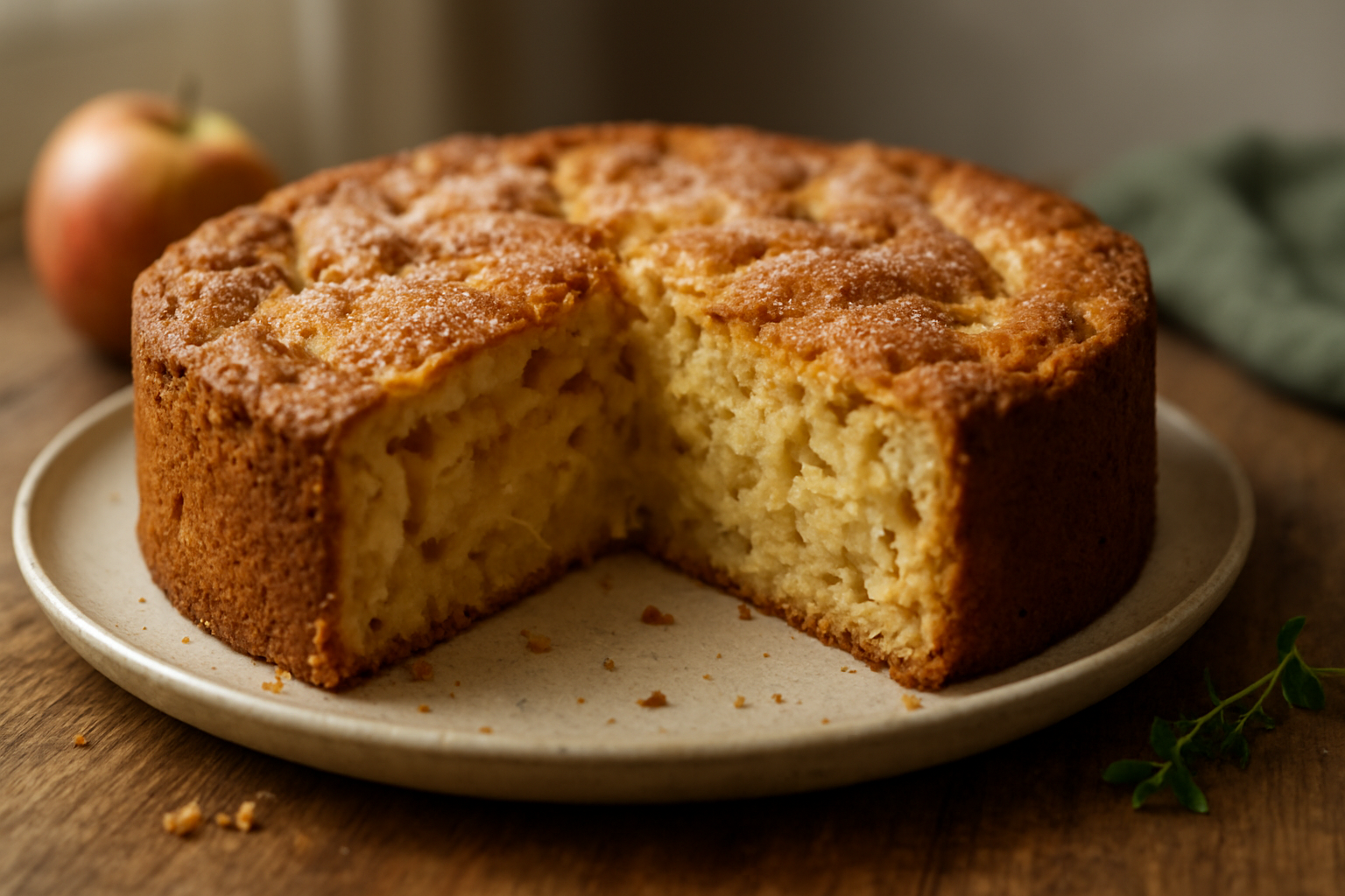 Klassischer Apfelkuchen: saftiger Rührkuchen mit Äpfeln