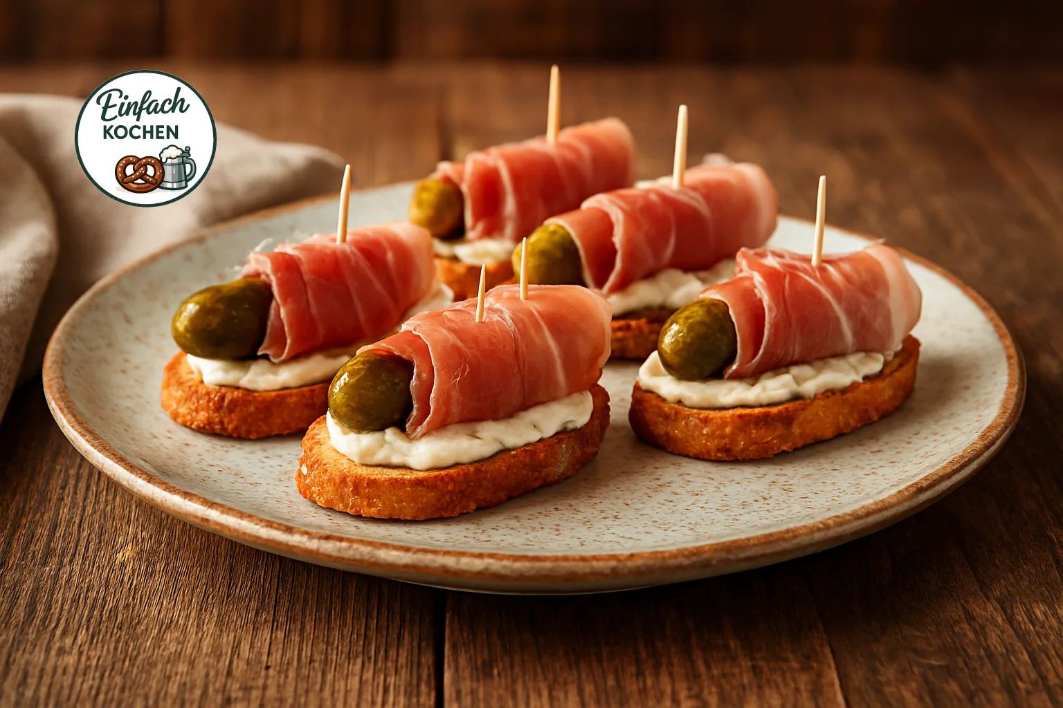 Knusprige bratkartoffeln mit speck und remoulade als fingerfood