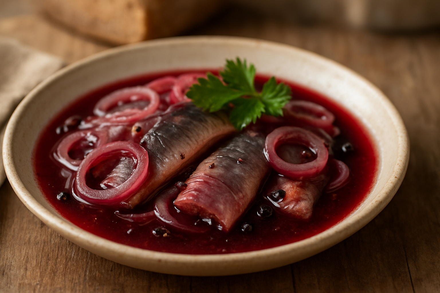 Matjes in Rotweinsud – Bayerischer Klassiker für den Herbstgenuss
