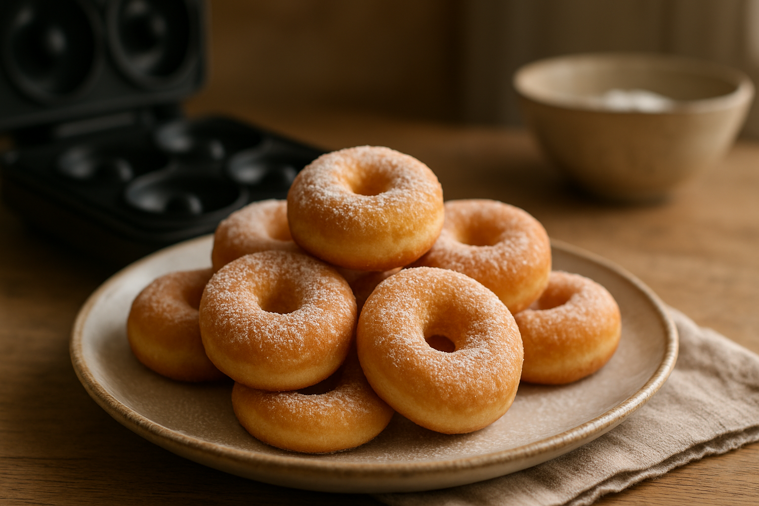 Mini-Donuts aus dem Donutmaker: einfach, luftig und ohne Frittieren