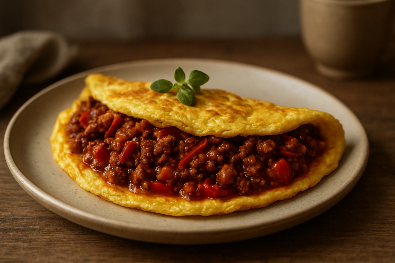 Omelette mit Chili con Carne – Würziges Hauptgericht für den Alltag