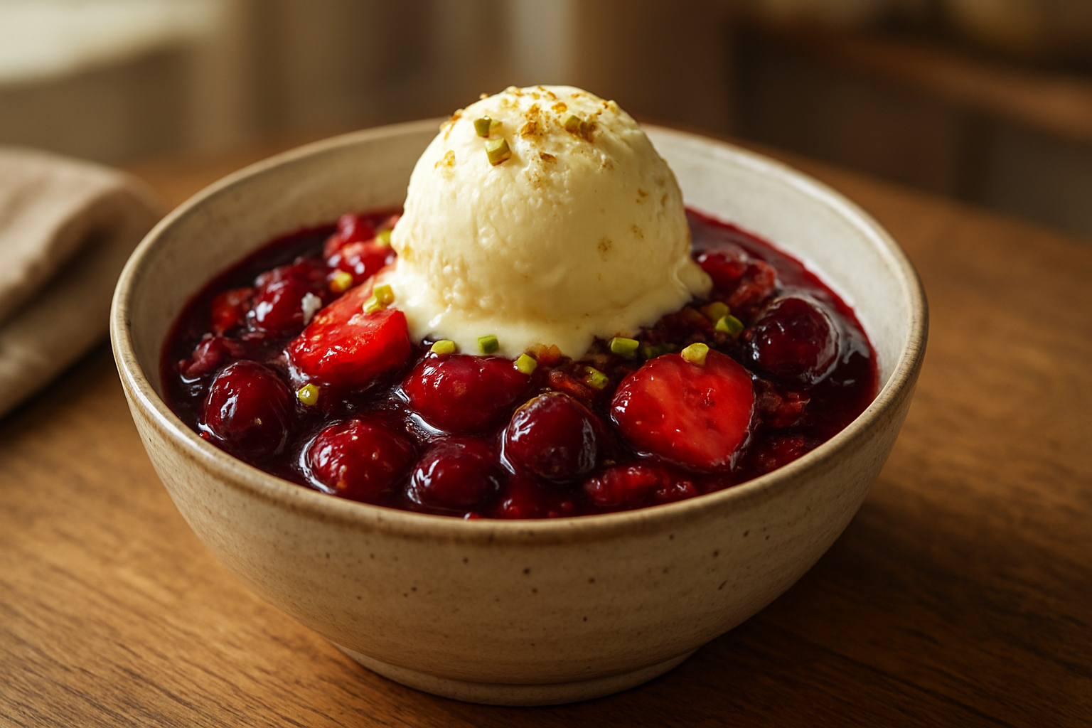 Rote Grütze mit Vanilleeis – Klassiker für den Sommergenuss