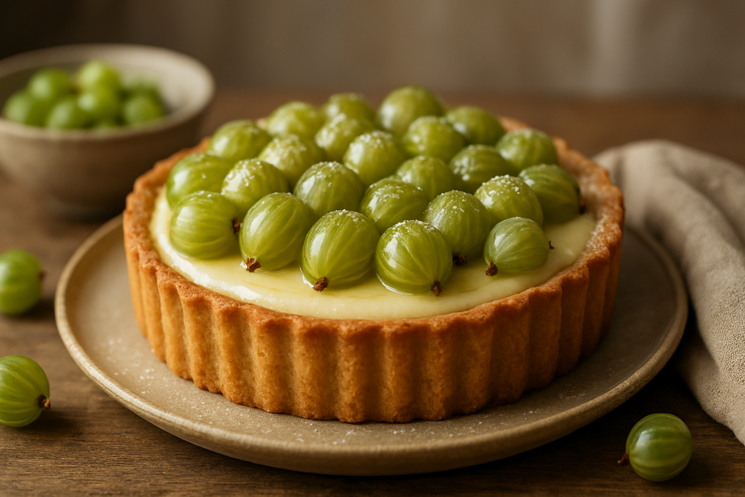 Stachelbeer-Torte mit Vanillepudding – Fruchtiger Klassiker für den Sommer
