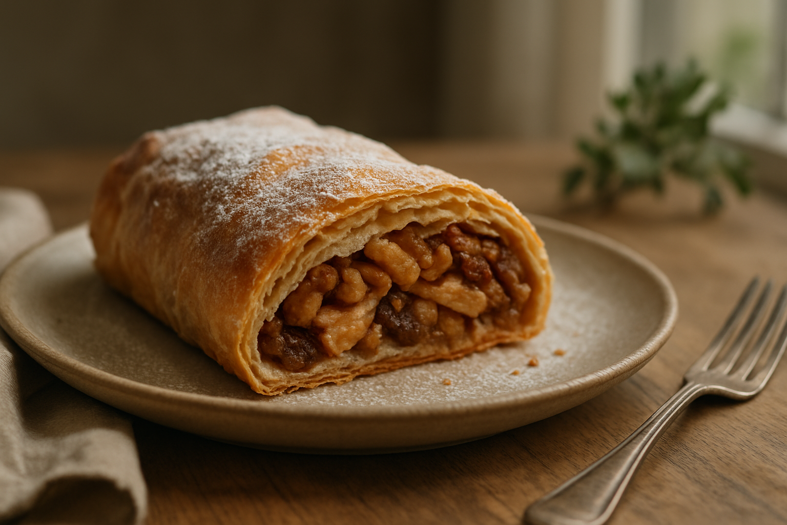 Wiener Apfelstrudel Rezept – klassisch mit Vanille, Äpfeln und Rosinen