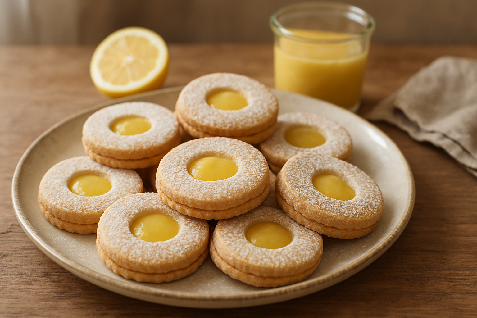 Zitronige Spiegelei-Plätzchen mit Lemon Curd: frisches Frühlingsgebäck