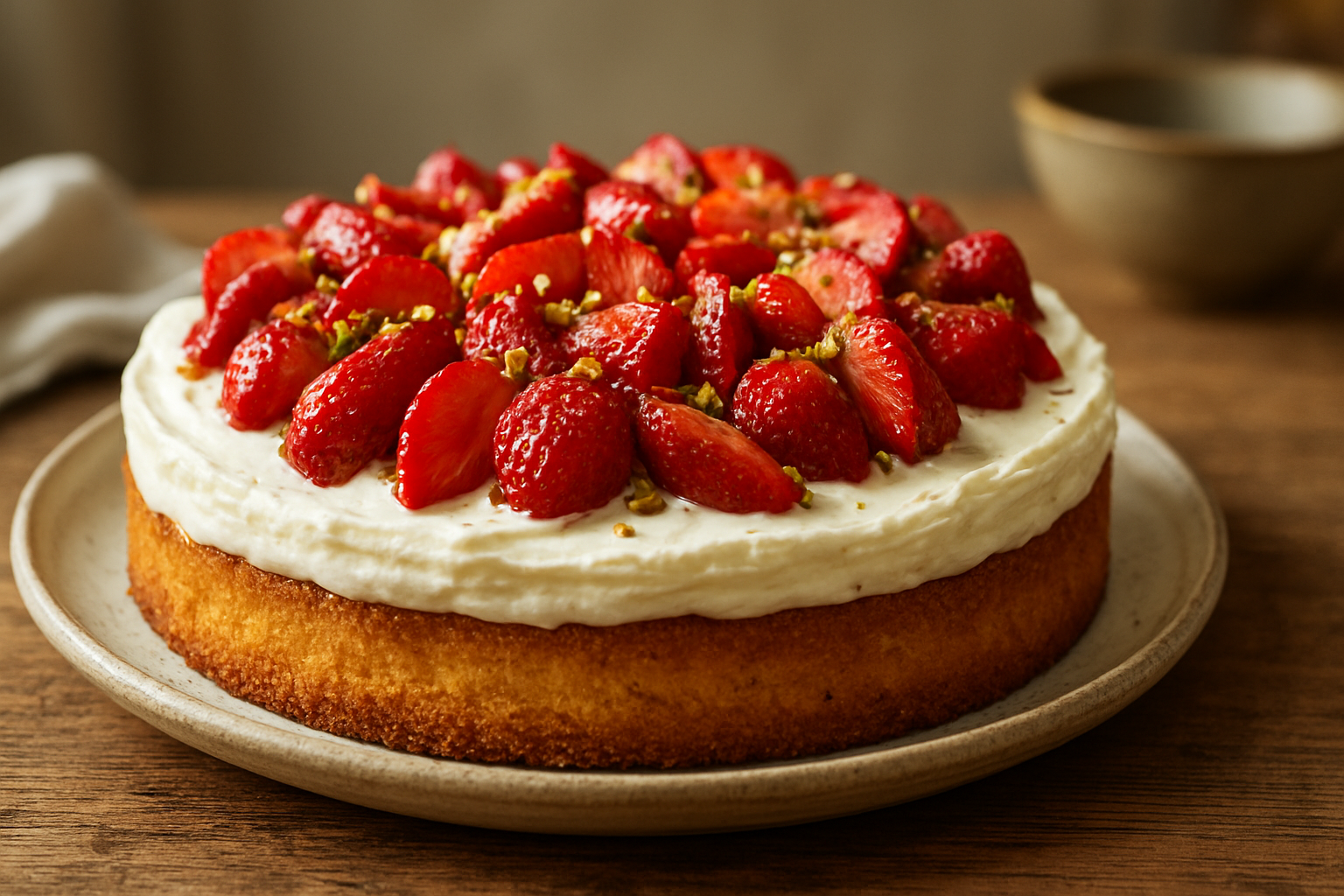 Erdbeertorte mit Mascarponecreme