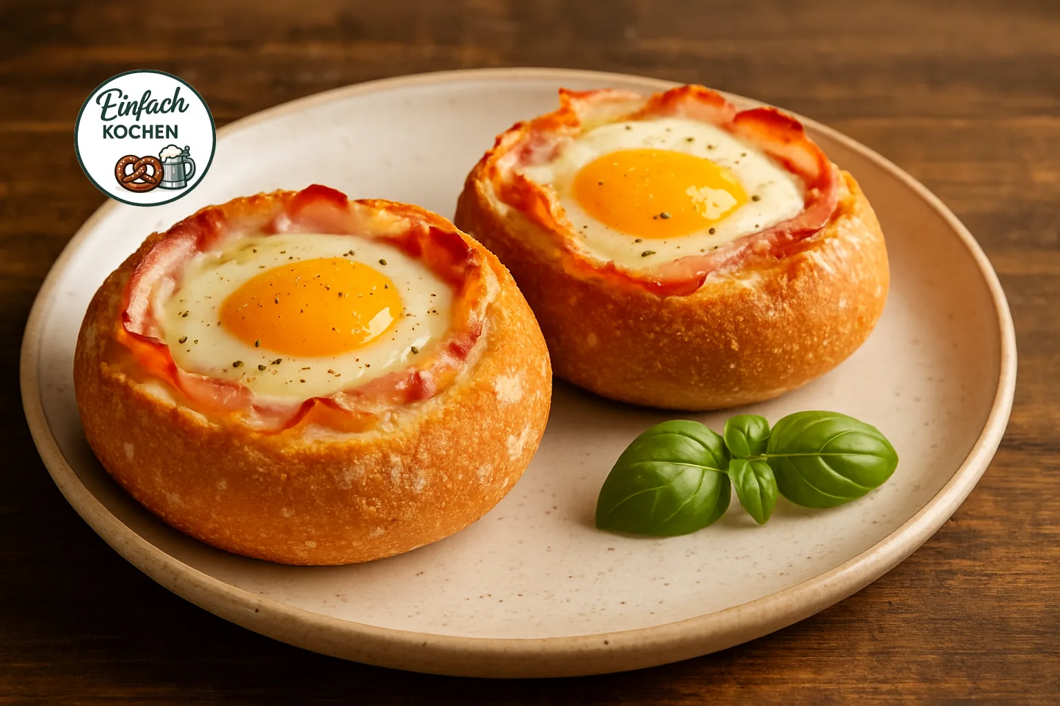 Brötchen croque monsieur