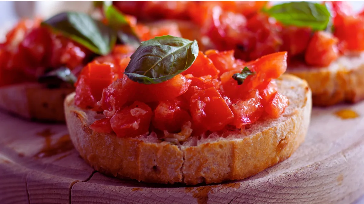 Sicilian Tomato Bruschetta - A Bright, Summery Antipasto