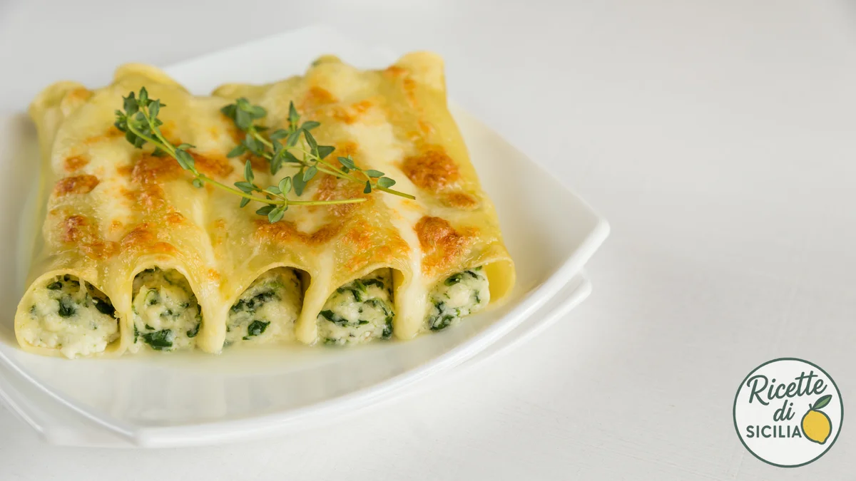 Sicilian Ricotta and Spinach Cannelloni