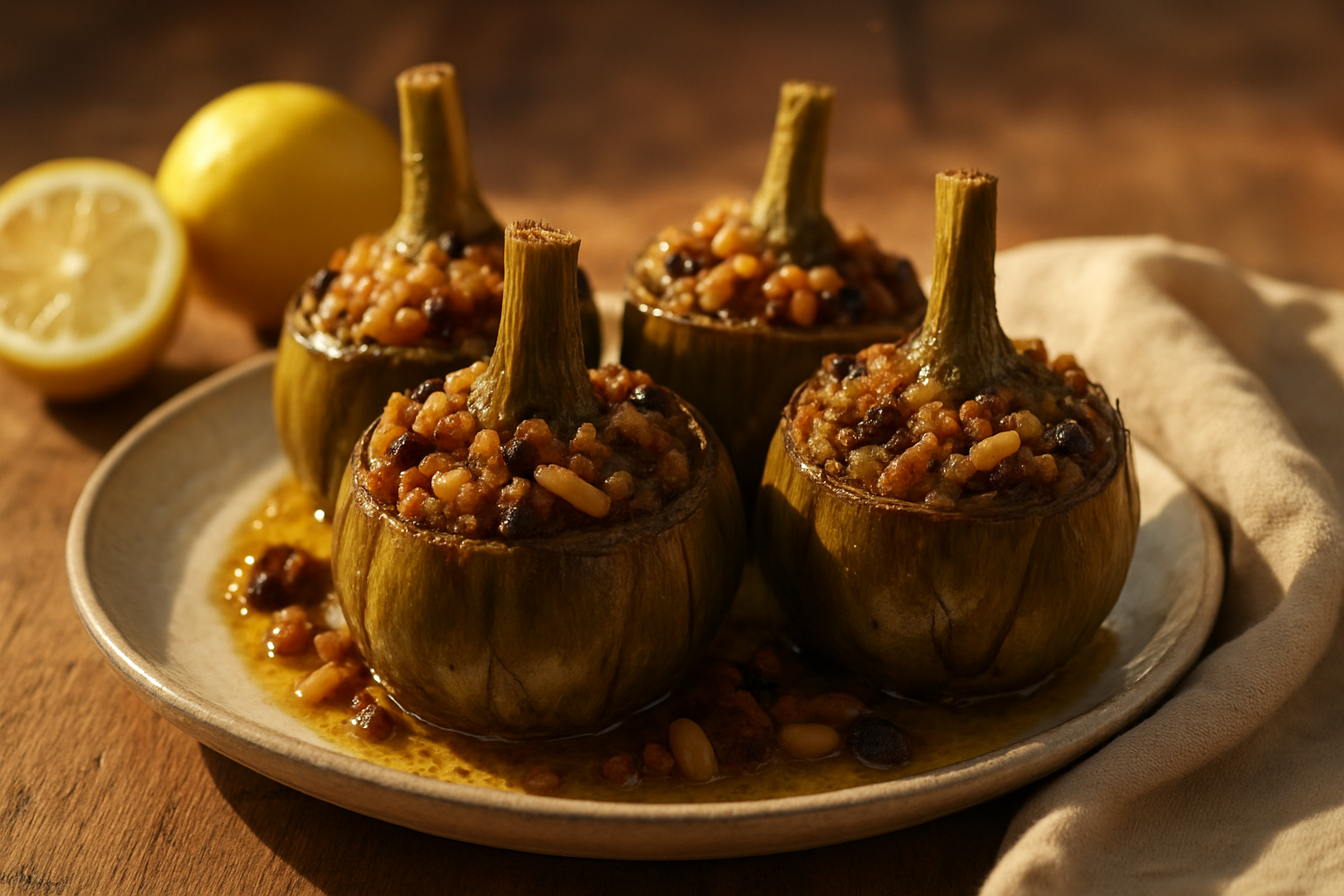 Carciofi ripieni in agrodolce: tradizione siciliana in tavola