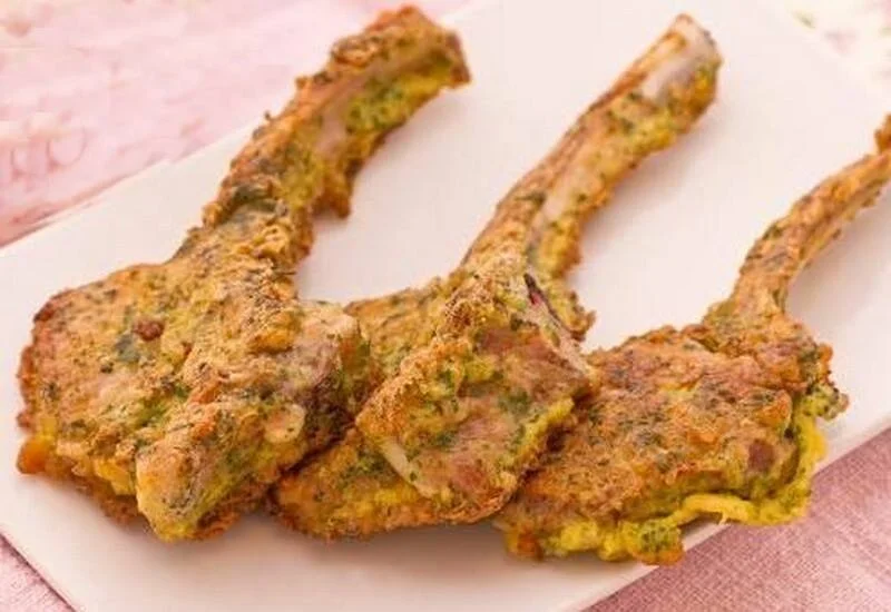 Crispy Thyme-Infused Lamb Cutlets with a Sicilian Twist