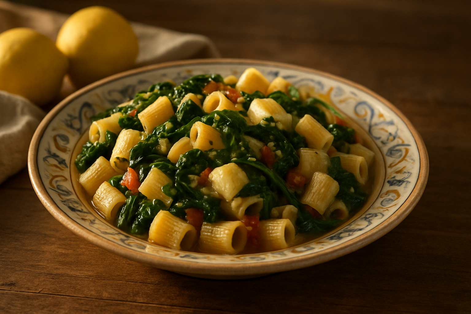 Pasta con borragine e caciocavallo: tradizione siciliana autentica