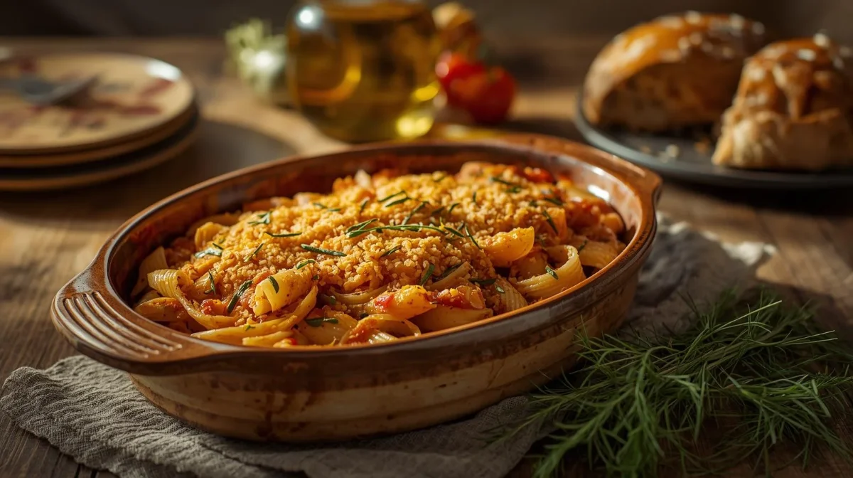 Rustic Pasta 'ntaganata Piazza Armerina with Wild Fennel and Anchovies