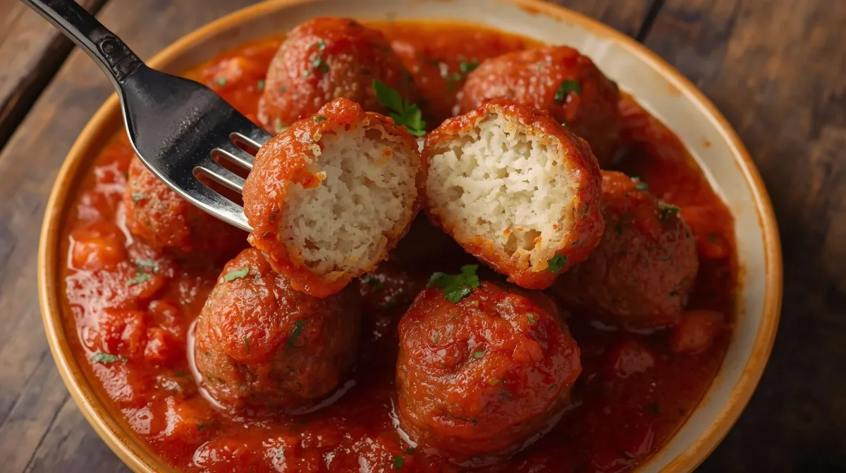 Polpette di ricotta alla siciliana al pomodoro