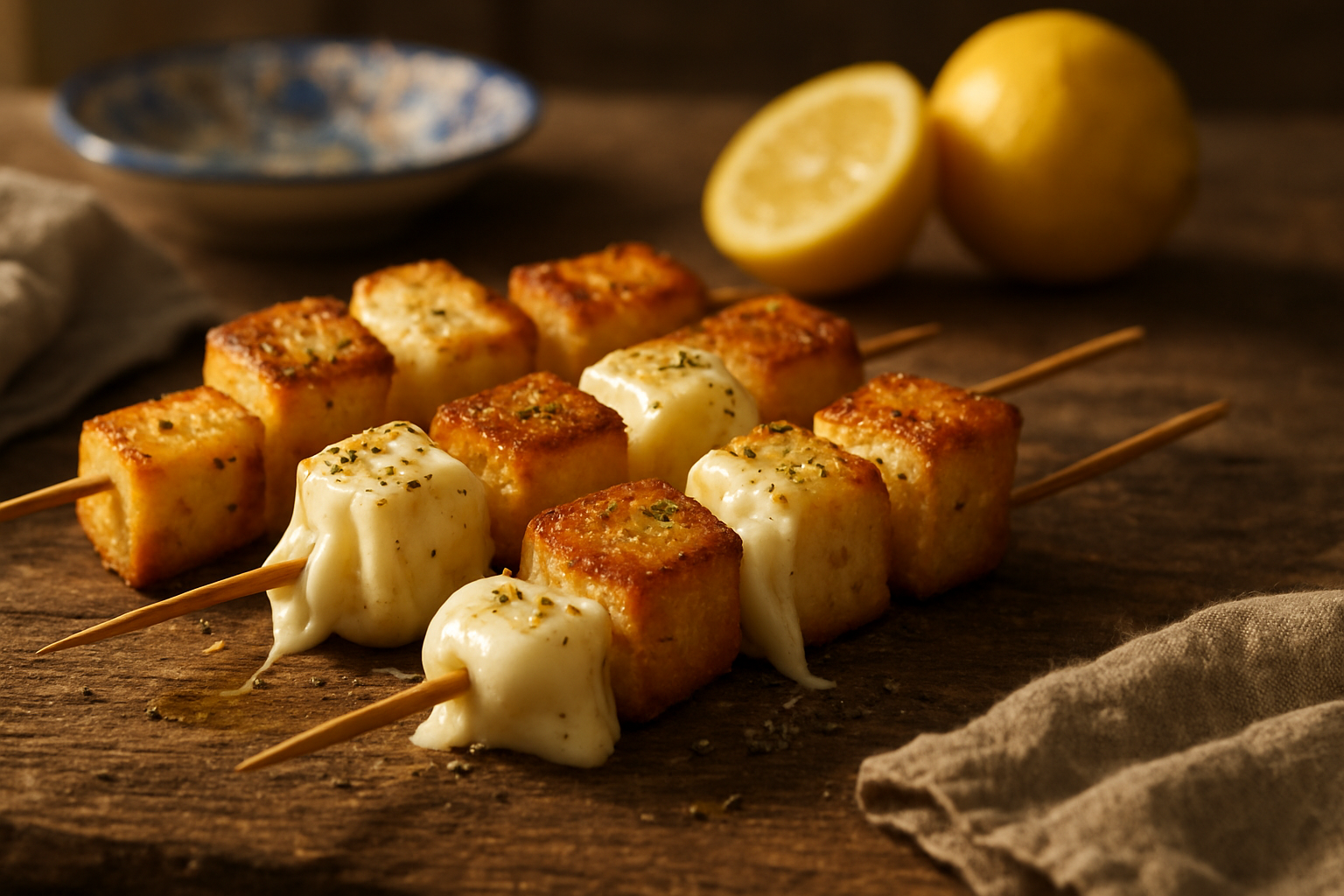 Buffalo Mozzarella Skewers: Authentic Sicilian Starter Delight
